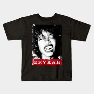 Erykah Badu - Vintage Halftone Kids T-Shirt